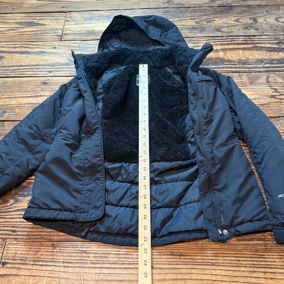 The North Face Hyvent Jacket Womens Size XS Black Hooded Skiing Inlux Insulated - Picture 7 of 12